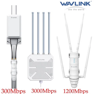 AX3000 AC1200 Outdoor WLAN6 Extender Dualband WiFi Router Repeater Long Range AP - Bild 1 von 4