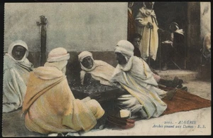 FRA. Unused Real Photo Postcard 2003 - Algeria Arab Checkers Players Undated - Picture 1 of 2