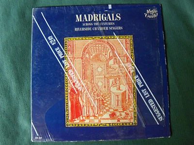 Riverside Chamber Singers: Madrigals Across Centuries - LP Mono Music Guild 107 - Image 1 of 2