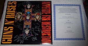 Guns N' Roses Appetite For Destruction ganze Band SIGNIERT LP Axl Rose Slash - Bild 1 von 7