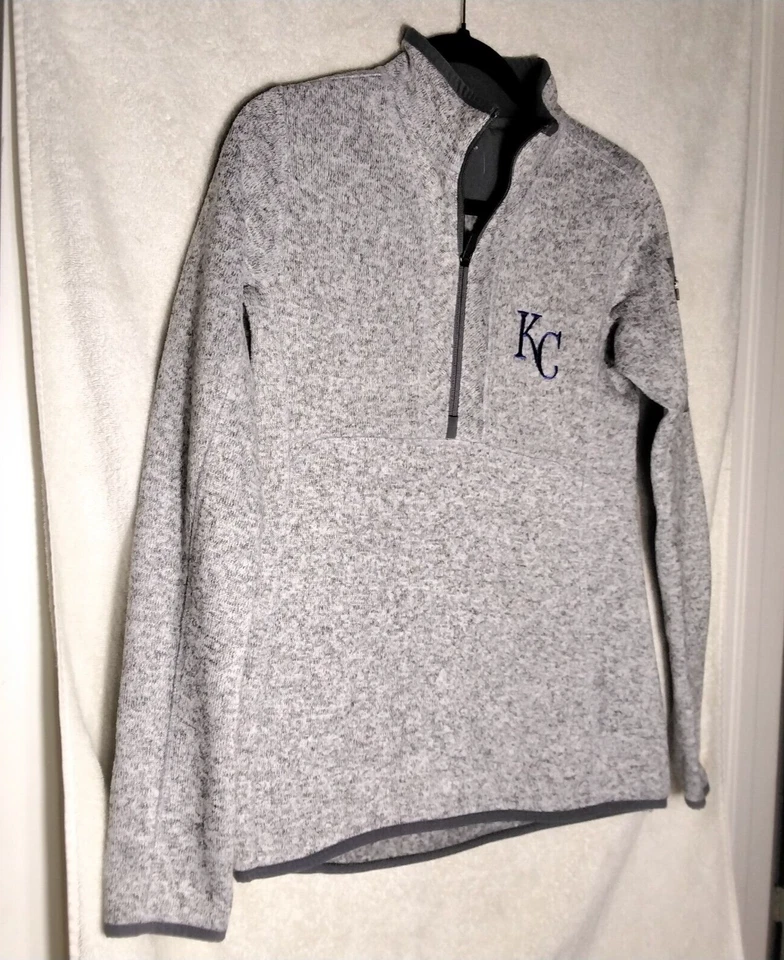 Kansas City Royals MLB Antigua Womens Shirt Sweater Size S White Long Sleeve Zip - Image 1 of 4