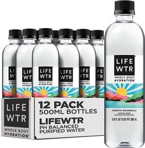 Premium Purified Water, pH Balanced with Electrolytes 20 Fl Oz (Pack of 20) - Picture 1 of 6