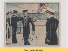 1941 Gum Inc Uncle Sam R157 Sailor Salute to Authority #15 READ z6d