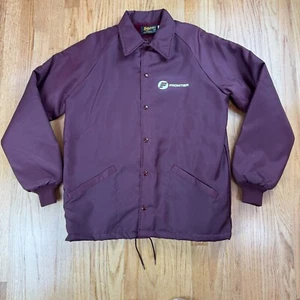 Vtg Swingster World of Wearables Burgundy Lined Jacket Coat Sz Large Made in USA - Picture 1 of 9