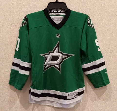 Reebok Dallas Stars Tyler Seguin NHL Hockey Jersey Youth Size S/M Green Cover