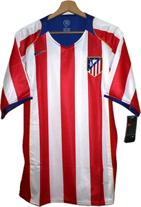 BRAND NEW! 2004 Atletico Madrid FC Football SHIRT Jersey NIKE size M Camiseta - Picture 1 of 12