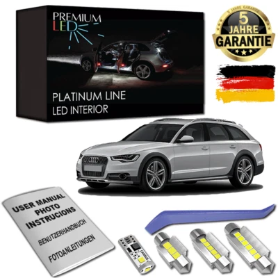 Audi A6 C7 4G Avant Premium LED Interior Lighting 16 SMD Set White Canbus - Image 1 of 4