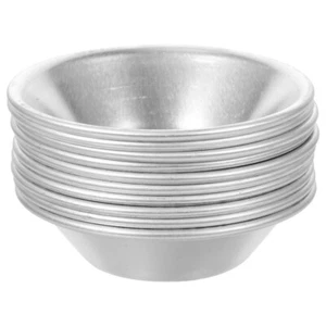 10 Pezzi Stampi per Torte in Acciaio Inox Piatto per Crostata in Acciaio Inox Crostata per Uova - Foto 1 di 12