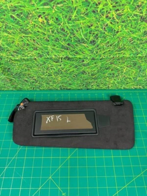 Jaguar XF 2015 lado izquierdo del conductor parasol espejo marrón oscuro OEM Foto 1 de 4