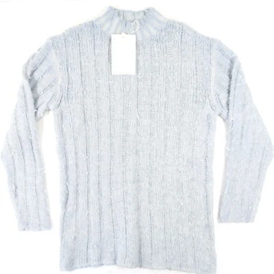 NUESTRO SUÉTER TEJIDO CUELLO EMBUDO MEZCLA LANA XL 48 AZUL HIELO LEGACY M4213FIB PARA HOMBRE NUEVO Foto 1 de 4