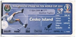 Ticket Czech Republic - Iceland 2000 - Picture 1 of 1