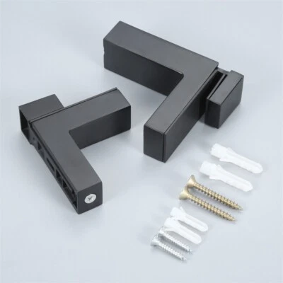 1/4Pcs Glass Shelf Bracket Holder Zinc Alloy S/L Shelf Holder Support Wall Mount - Image 1 of 4