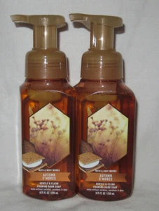 White Barn Bath & Body Works Gentle & Clean Hand Soap Lot Set of 2 AUTUMN S'MORE - Picture 1 of 4