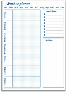 Wochenplaner A5 Notizblock To do Liste Notizen Block Terminplaner 50 Blatt - Bild 1 von 1