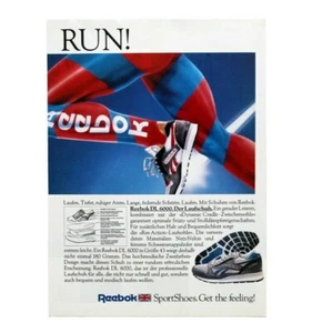 Vintage 1986 Reebok DL 6000 sneakers poster print ad advertising kicks shoes 80s - Picture 1 of 4