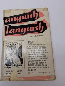 Anguish Languish by Howard L. Chace DJ Vintage - Picture 1 of 5