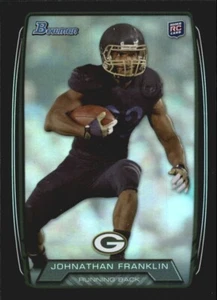 2013 Bowman JOHNATHAN FRANKLIN #163 RC rookie black rainbow GREEN BAY PACKERS ๐ - Picture 1 of 1