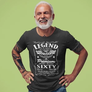 Geschenkideen zum 60. Geburtstag für Männer Legende 1965 Herren T-Shirt, Herren Geburtstag TShirt - Bild 1 von 18