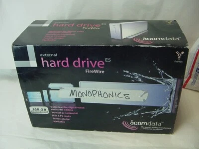 ACOMDATA EXTERNAL HARD DRIVE E5 FIREWIRE 160GB 7200RPM - Image 1 of 4
