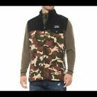 Free Nature Fleece Vest Camo Full Zip Fleece Jacket Men Size L Large NEW
