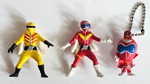 Sentai Goranger HG Figure Gashapon Gacha mini keychain figure Japan Animate x 3 - Picture 1 of 3