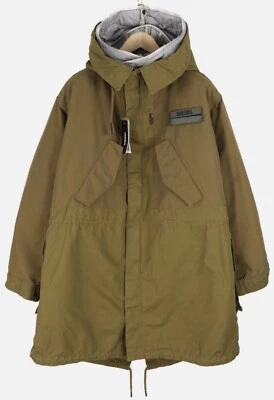 Diesel Mens Removable Layer Parka Jacket Brown/Khaki Hooded Coat M-L RRP £460 - Image 1 of 4