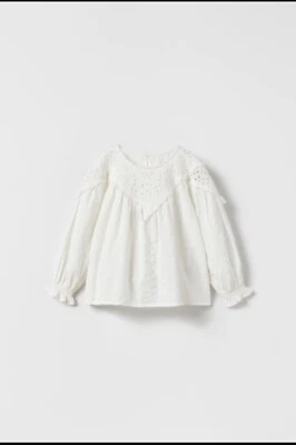 ZARA NWT shirt blouse embroidered size 4-5 years - Image 1 of 3