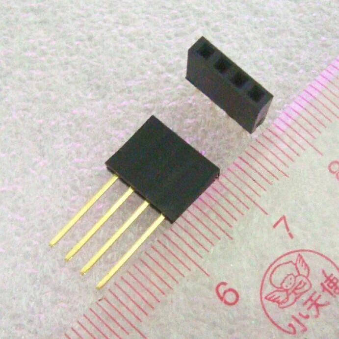10pcs 4 Pin Female tall stackable Header Connector socket for Arduino Shield  - Image 1 of 1