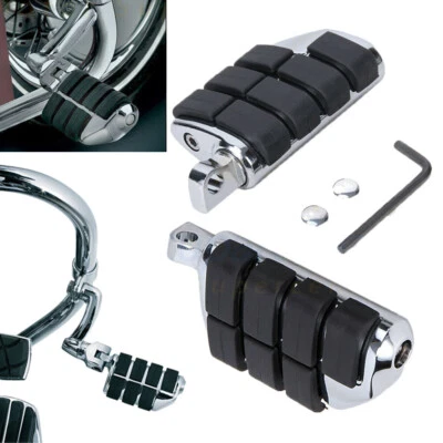 Reposapiés de carretera de 1 pulgada reposapiés para Honda Goldwing 1000 1100 1200 1500 1800 Foto 1 de 4