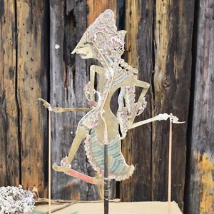 Antiker Wayang Kulit Rama Puppenständer aus indonesischem Lederschatten aus dem frühen 19. Jahrhundert - Bild 1 von 9