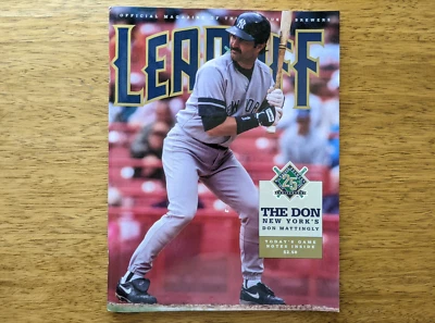 1994 Milwaukee Brewers Magazine/ Program Leadoff Yankees DON MATTINGLY RARE LOOK - Image 1 of 4