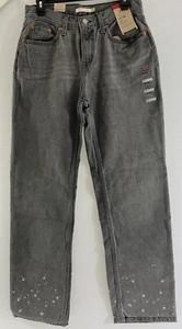 Jeans Levi Strauss & Co Low Pro Gris Pierna Recta Tiro Medio Relax 5 Bolsillos Talla 28W - Imagen 1 de 11