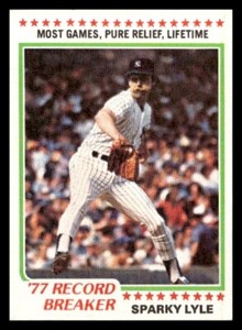 1978 Topps #2 Sparky Lyle New York Yankees Baseball card