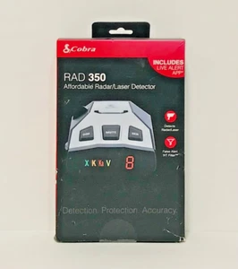 New Cobra RAD 350 Radar & Laser Detector w/ IVT Filter Trusted Seller Free S&H - Picture 1 of 1