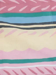Vintage Springmaid Standard Pillow Case Stripes Abstract Blue Green Made USA - Imagen 1 de 5