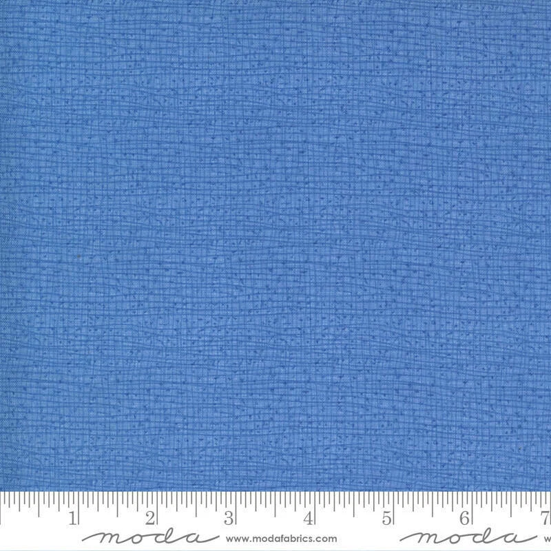 Moda COTTAGE BLEU Thatched Cornflower 48626 147 Quilt Fabric Yard Robin Pickens - Image 1 of 1