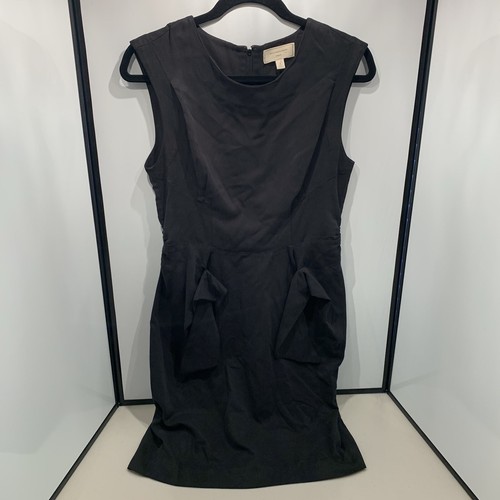 Moulinette Soeurs Vetements abito nero donna taglia 6 tasche anglaise con volant