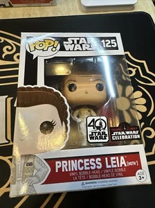 Funko Pop Star Wars 125 Princess Leia 2017 Star Wars Celebration Exclusive - Picture 1 of 10