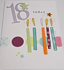 18th Birthday Card. Second Nature Range of Cards. - Picture 1 of 3