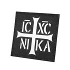 krzyż ortodoksyjny ICXC NIKA 2x2 naszywka chrystogram