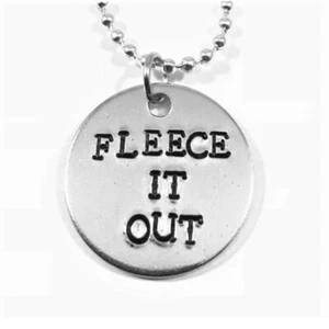 The Office Daryl Philbin Quote Hand Stamped Fleece It Out Necklace  - Bild 1 von 3
