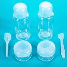 FAMILY PACK HOLIDAY TOILETRY TRAVEL BATH 24PC SET BOTTLE & POT Airport Security