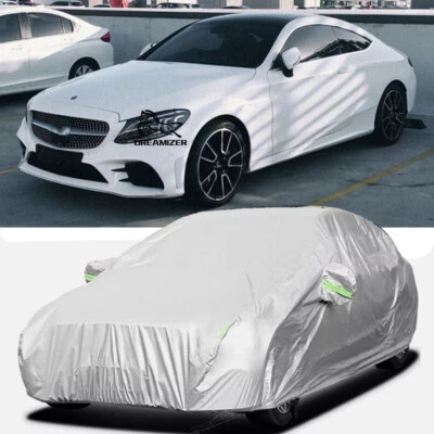 For Mercedes Benz C-Class Coupe Full Car Cover Outdoor Rain Sun Dust Waterproof - Image 1 of 4