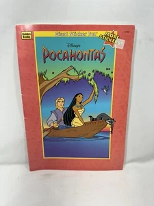 Pocahontas Golden Books Coloring Stickers Book 1995 Vtg - Imagen 1 de 3
