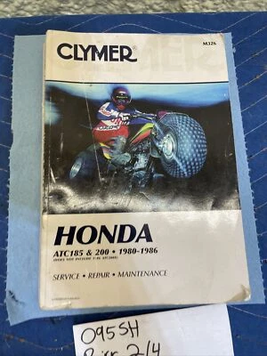 Honda ATC 185 200 1980-1986 triciclo ATV clymer manual de servicio y reparación M326 Foto 1 de 4