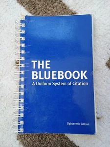 The Bluebook A Uniform System of Citation EIGHTEENTH (18) EDITION Spiral Bound - Picture 1 of 10