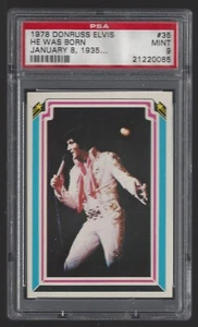1978 Donruss Elvis #35 He Was Born January 8, 1935... PSA 9 Mint 21220085 - Picture 1 of 2