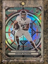 2023 Panini Prizm Draft Picks Devon Achane Stained Glass Case Hit RC Rookie SP