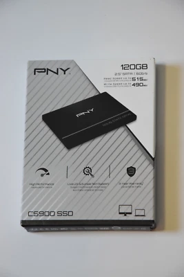 Festplatte PNY SSD CS900 120GB TLC NAND Flash SATA-III 6,4cm 2.5"  - Bild 1 von 4