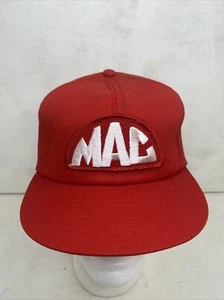 New Old Stock Vintage Swingster Mac Tools Red Snapback Patch Hat Made In USA - Picture 1 of 9